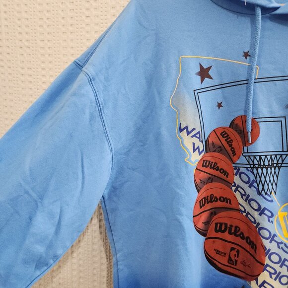 NBA Golden State Warriors Oversize Graphic Hoodie Sweatshirt Women's Large - Picture 7 of 10